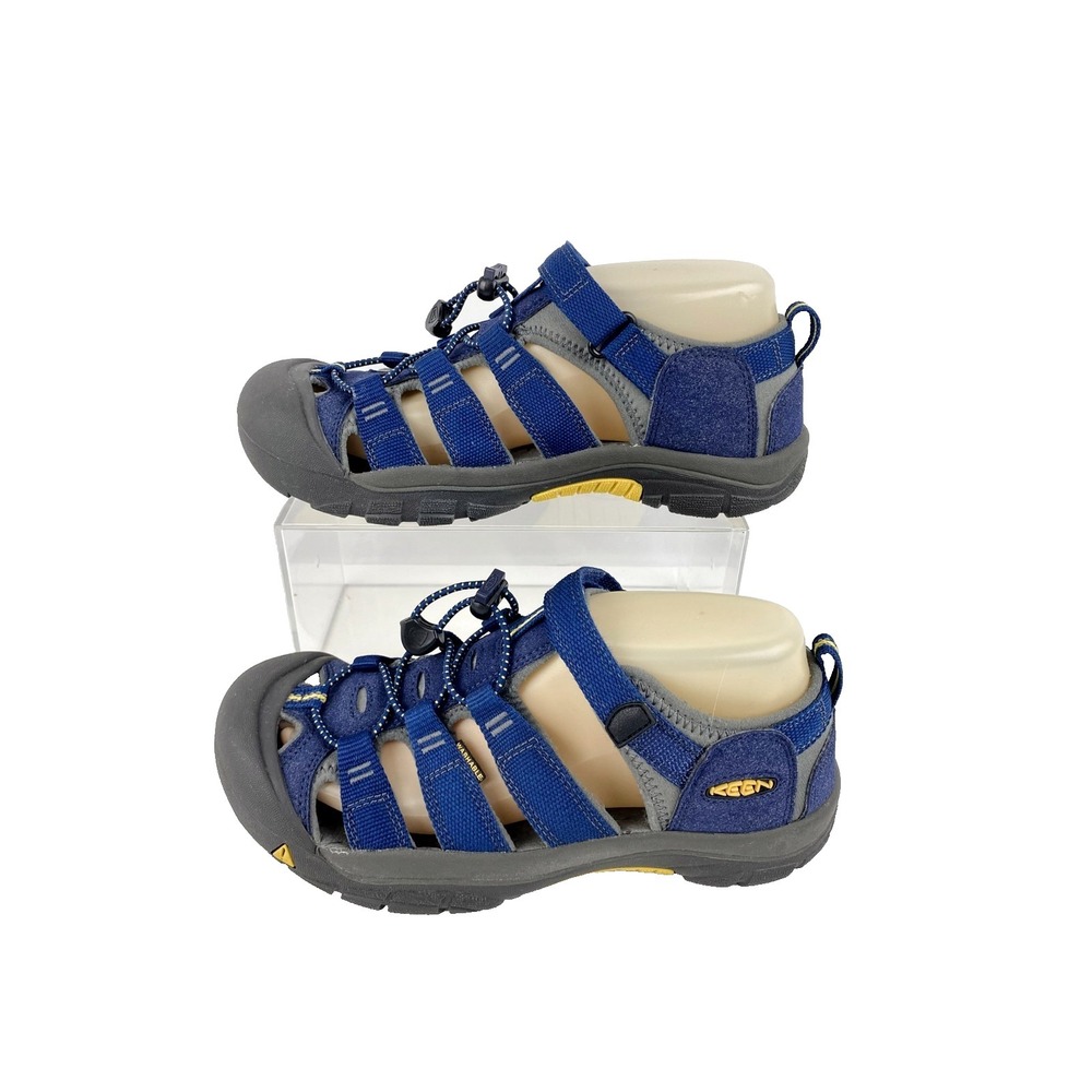 Keen Newport H2 Sandal Womens 6 Blue Bungee Lacing Washable Hiking Summer Shoes